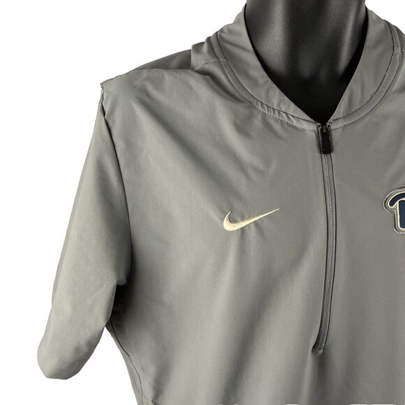 Nike Pittsburgh Panthers Team Issue Lightweight 1/4 Zip Jacket Shirt Mens Sz S - Picture 3 of 10